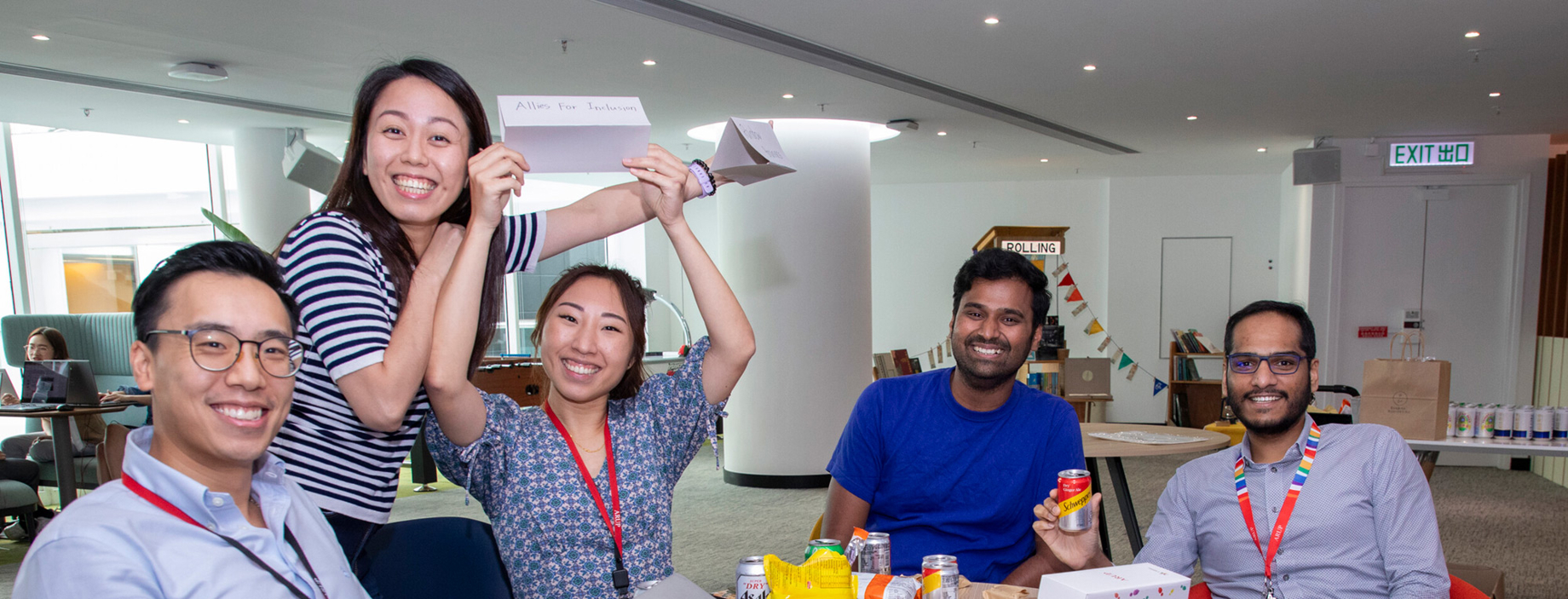 Staff in Hong Kong celebrating Pride month 2023