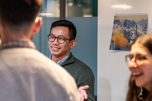 Staff at Arup in conversation