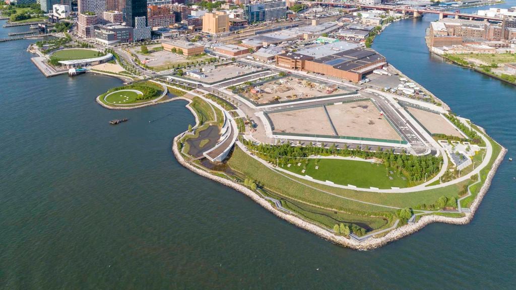 Hunters Point South seen from the air