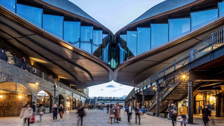 A photograph of Coal Drops Yard in London's Kings Cross