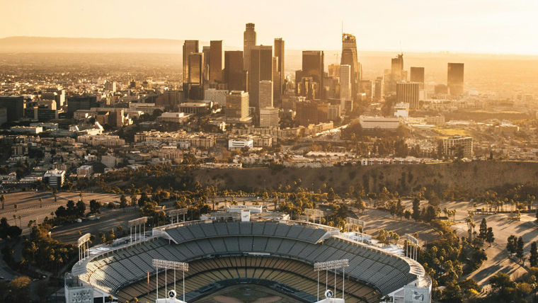 A large city landscape.