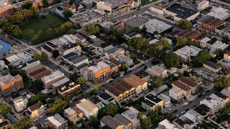 City seen from the air