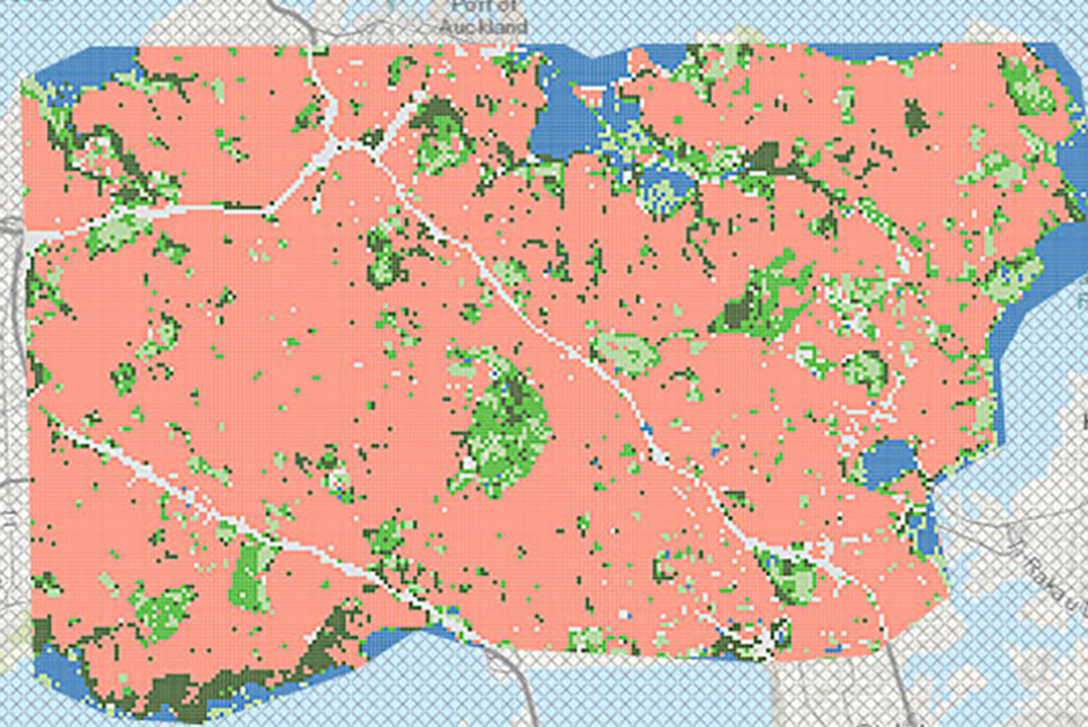 Auckland's sponginess map