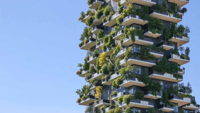 Bosco Verticale net zero buildings halving construction emissions today