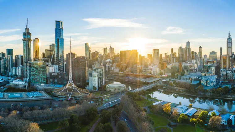 A view of buildings across Melbourne