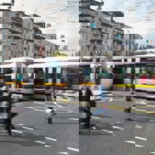 Travelling in a women's shoes