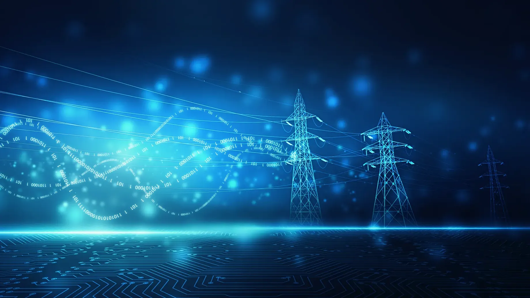 Illustration of a digital energy network