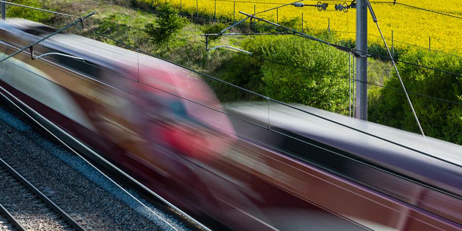 Example of a high speed train