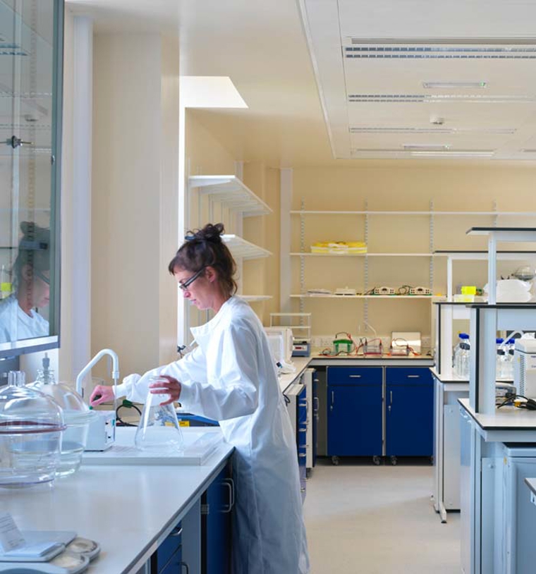 Scientist at work in a lab