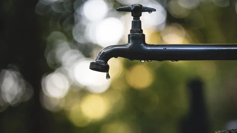 A dripping water tap