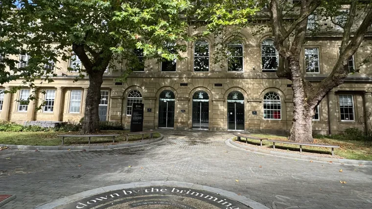 Outside Arup York office, a historic Grade II-listed former railway station