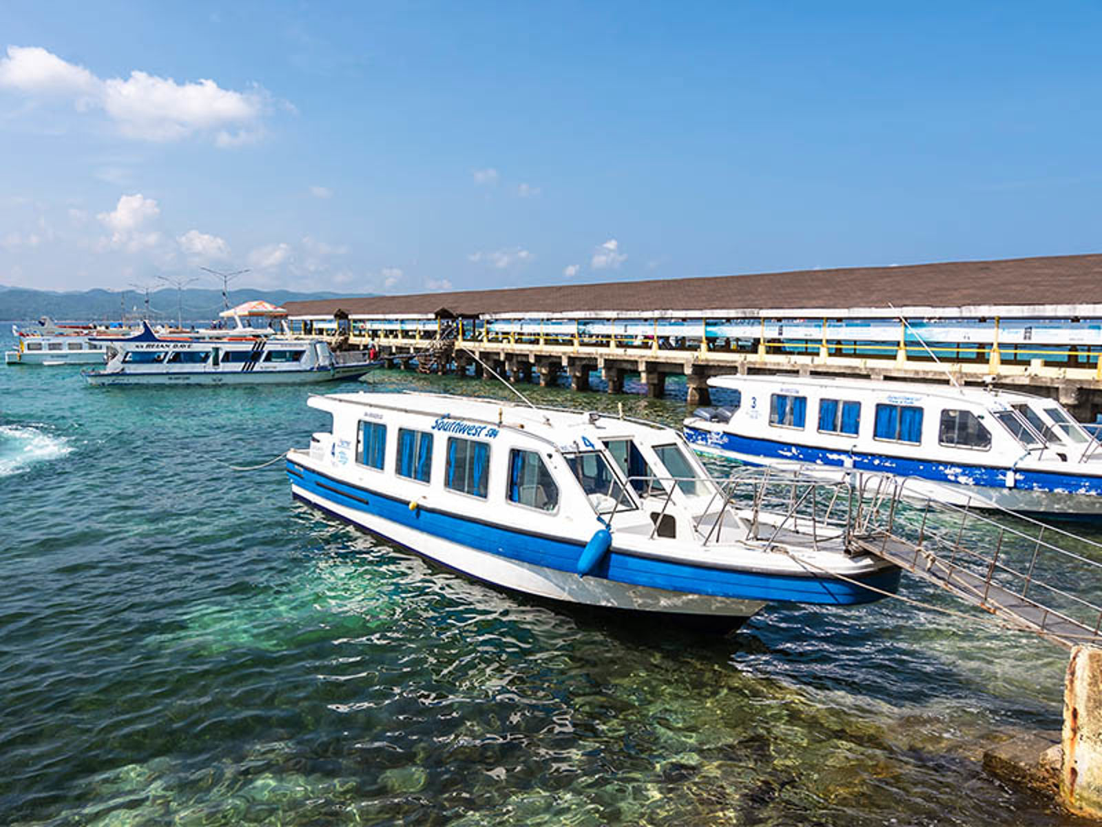 Boats in the water.