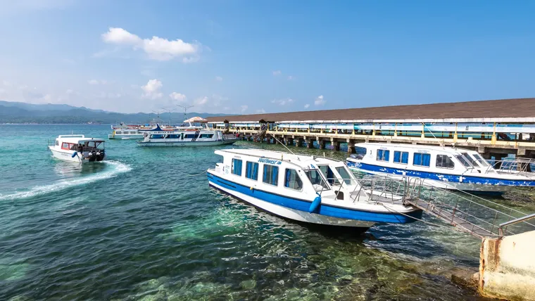 Boats in the water.