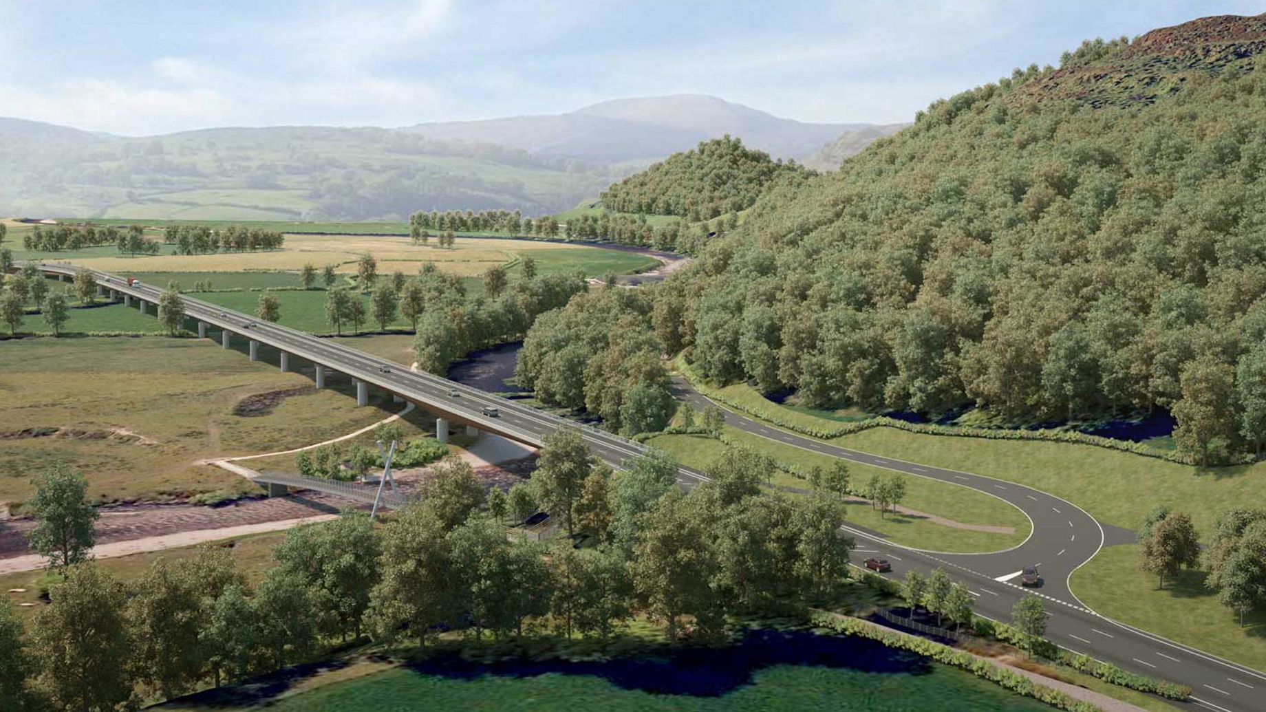 New Dyfi Bridge visualisation