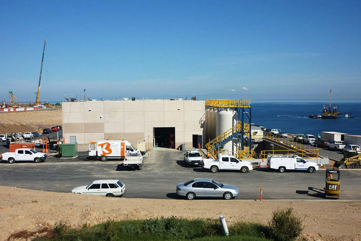 The pump station site