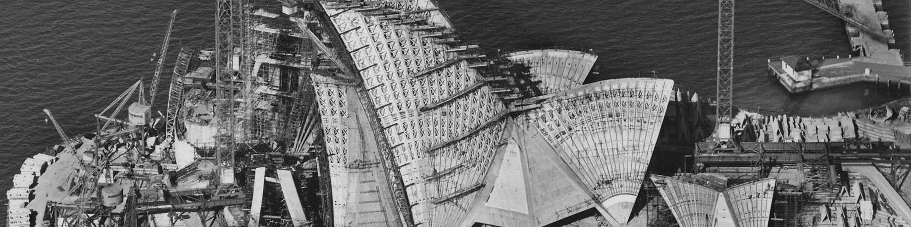 Sydney Opera House under construction