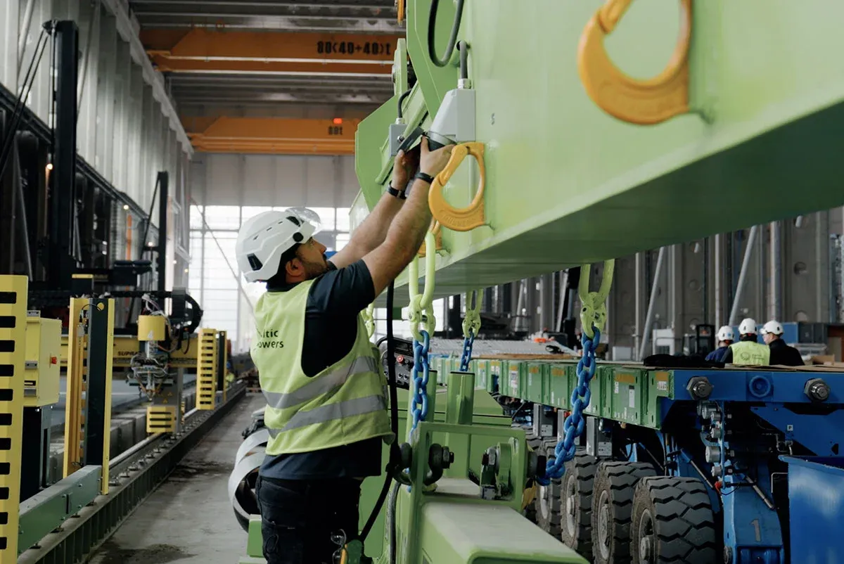 A person working in a factory