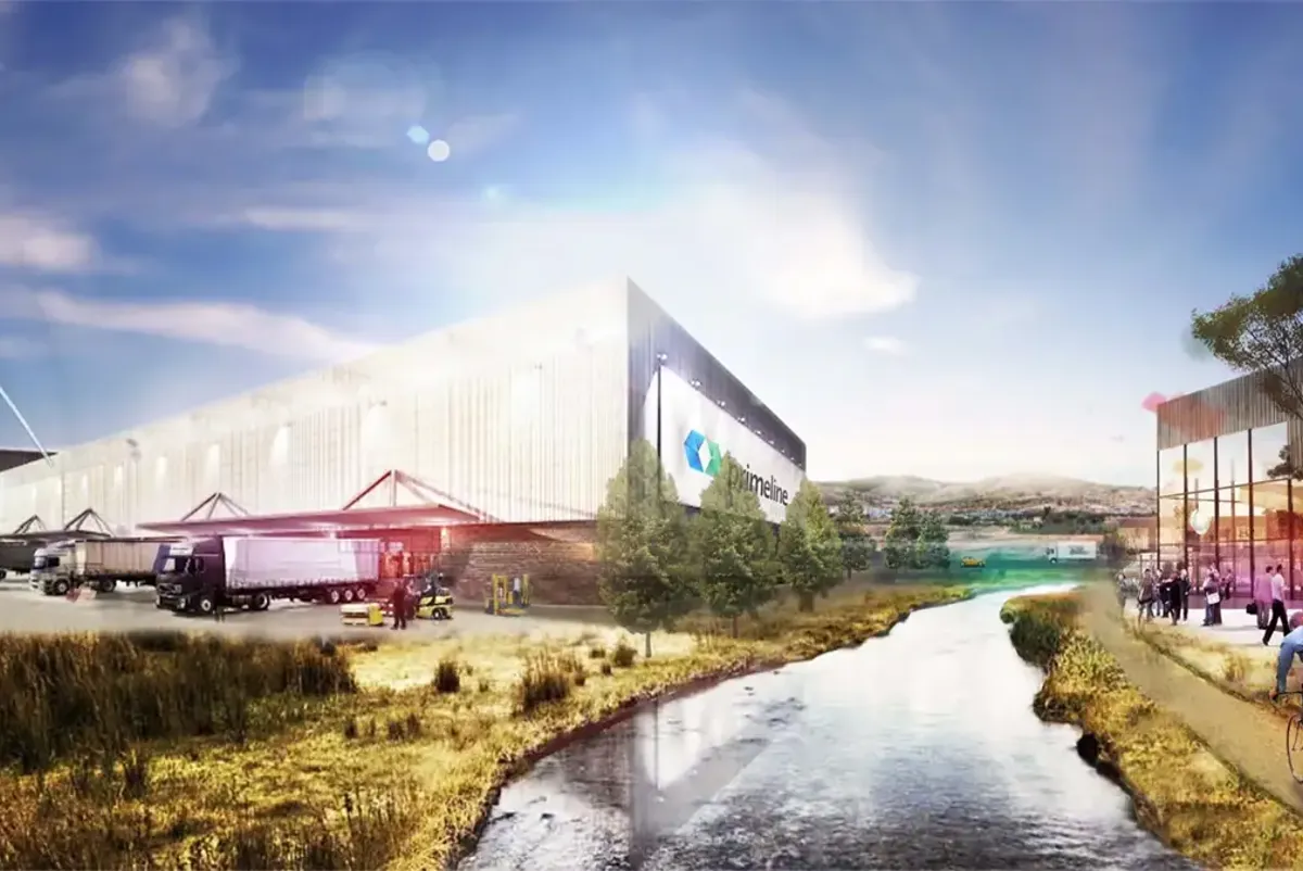 Render of the Barcelona-El Prat logistics hub