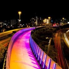 Road and bridge in Auckland New Zealand