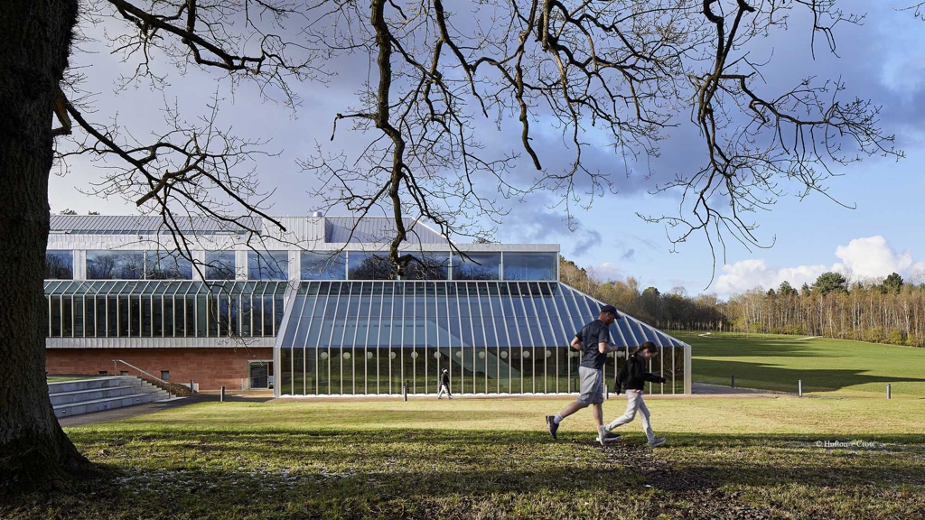 : The original architectural team dubbed the glazed wall looking out onto adjacent woodland as the ‘walk in the woods’