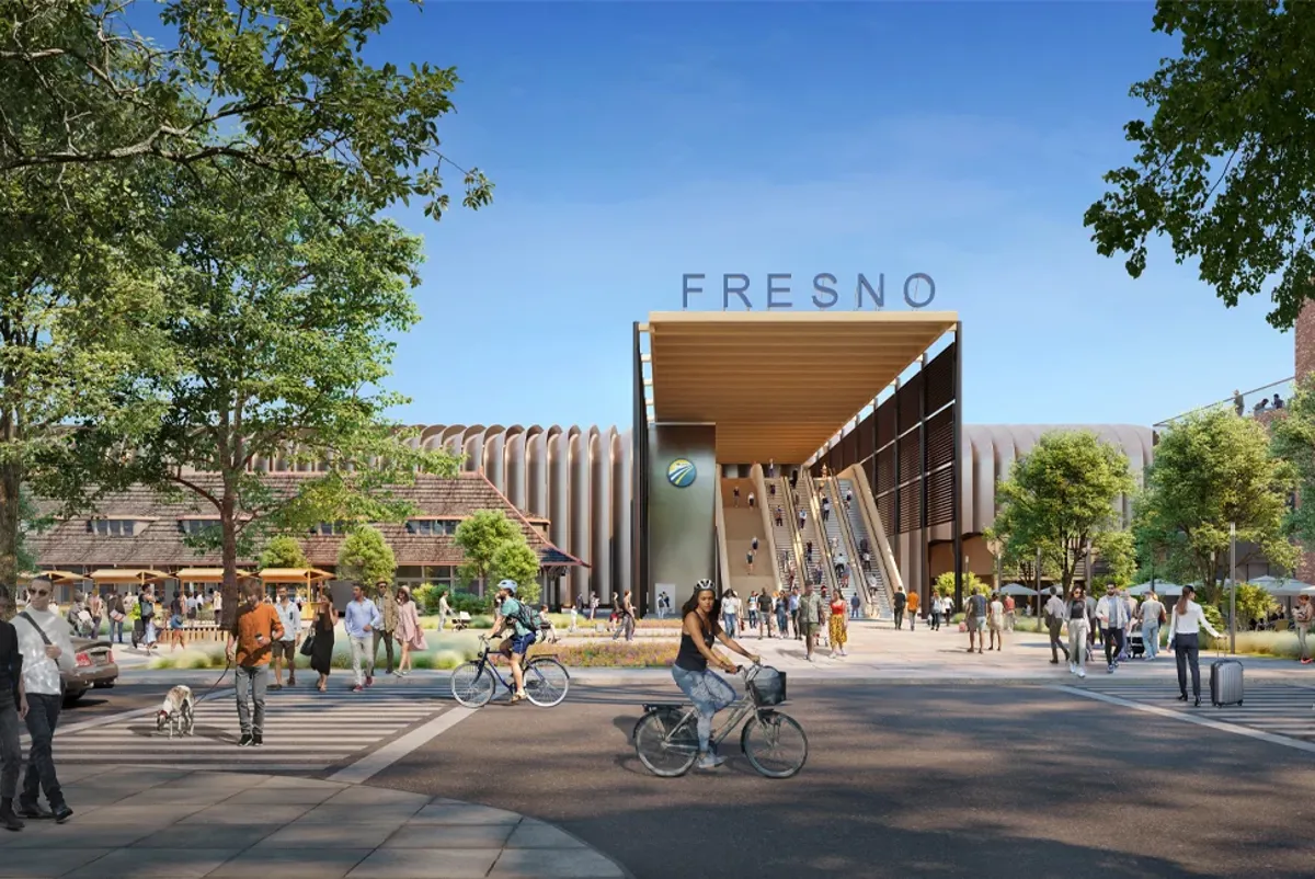 Render of Fresno station as part of California High Speed Rail