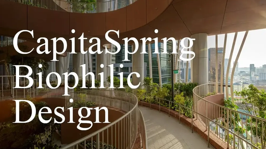 Video still of CapitaSpring Biophilic Design