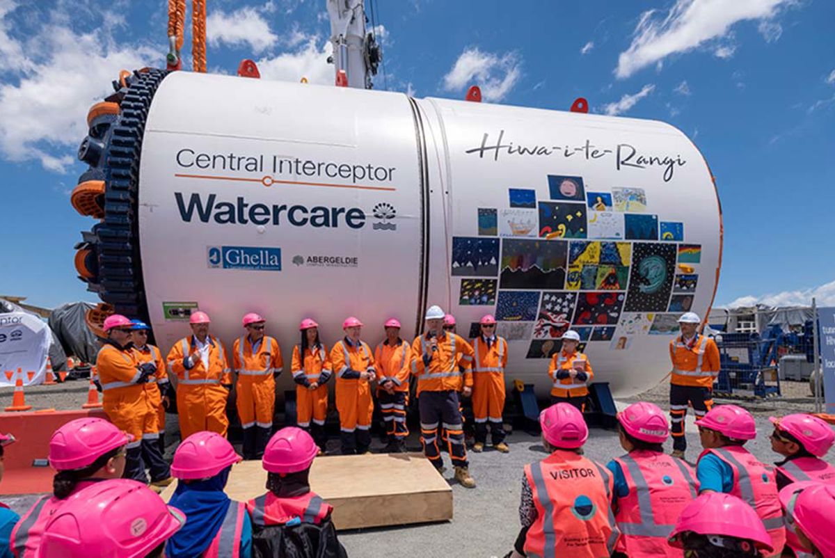 Tunnel boring machine for Central Interceptor