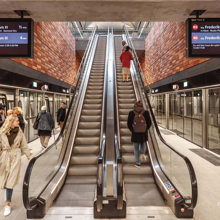 Inside a Cityringen station