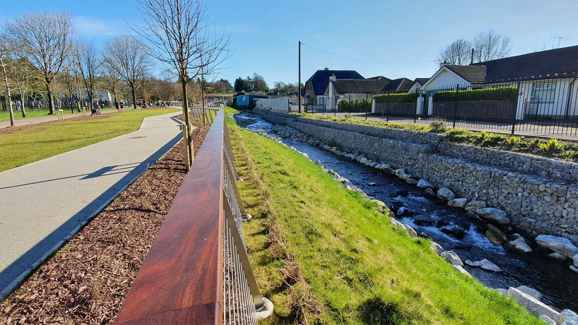 Shot of the Douglas and Togher flood relief scheme