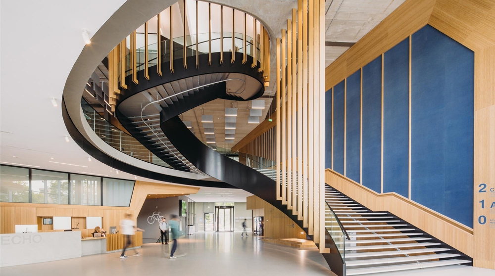 The new interfaculty academic structure consists of four floors