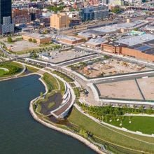 Aerial view of hunters point south