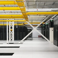 Inside a large data hall - IXcellerate Moscow One