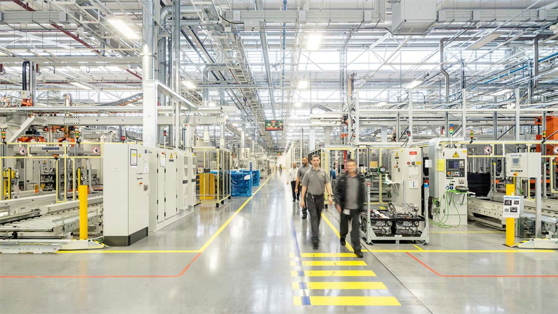 Staff on the manufacturing floor