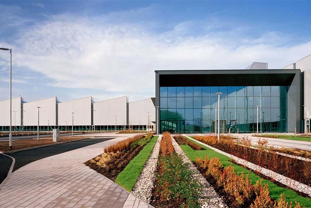 An external view of the Jaguar Land Rover facility