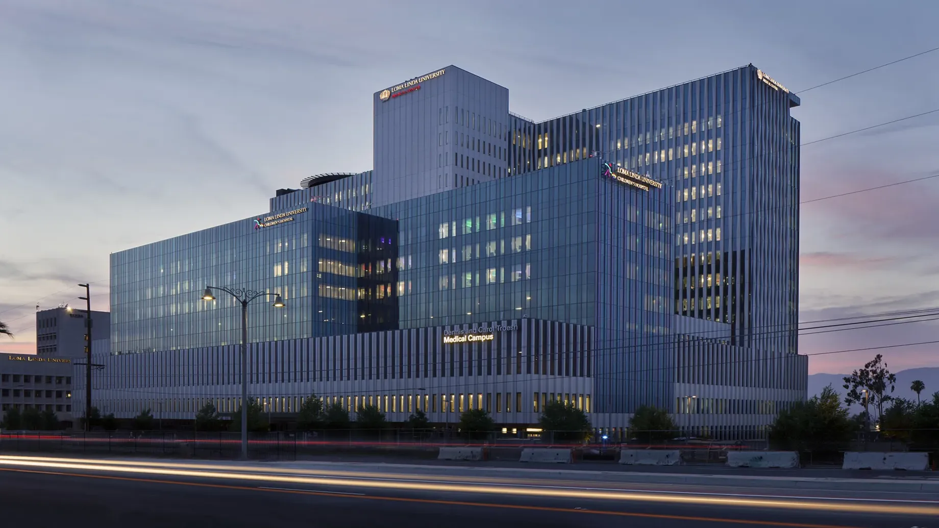 A large medical campus consisting of several buildings
