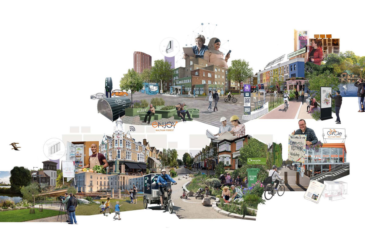Climate Action Plan solutions illustration