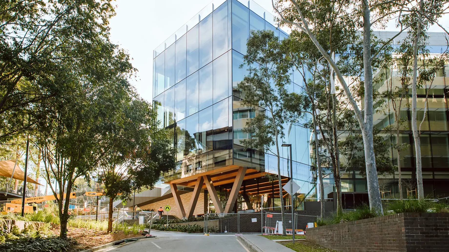 Street view of the Macquarie University Ainsworth Building