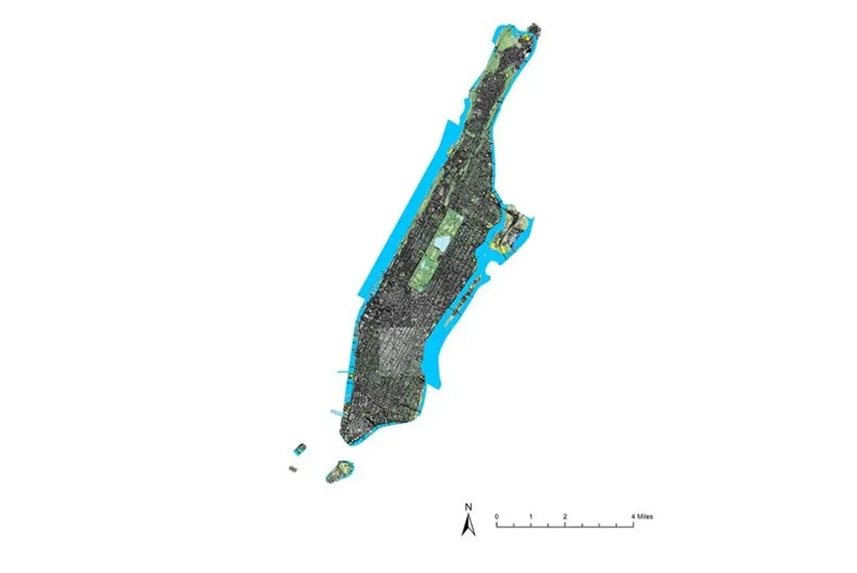 NYC Citywide Impervious area study map