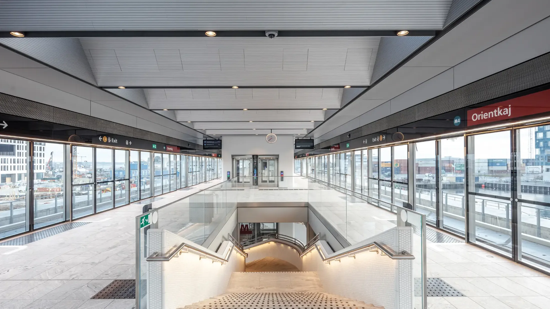 Inside view of Orientkaj train station