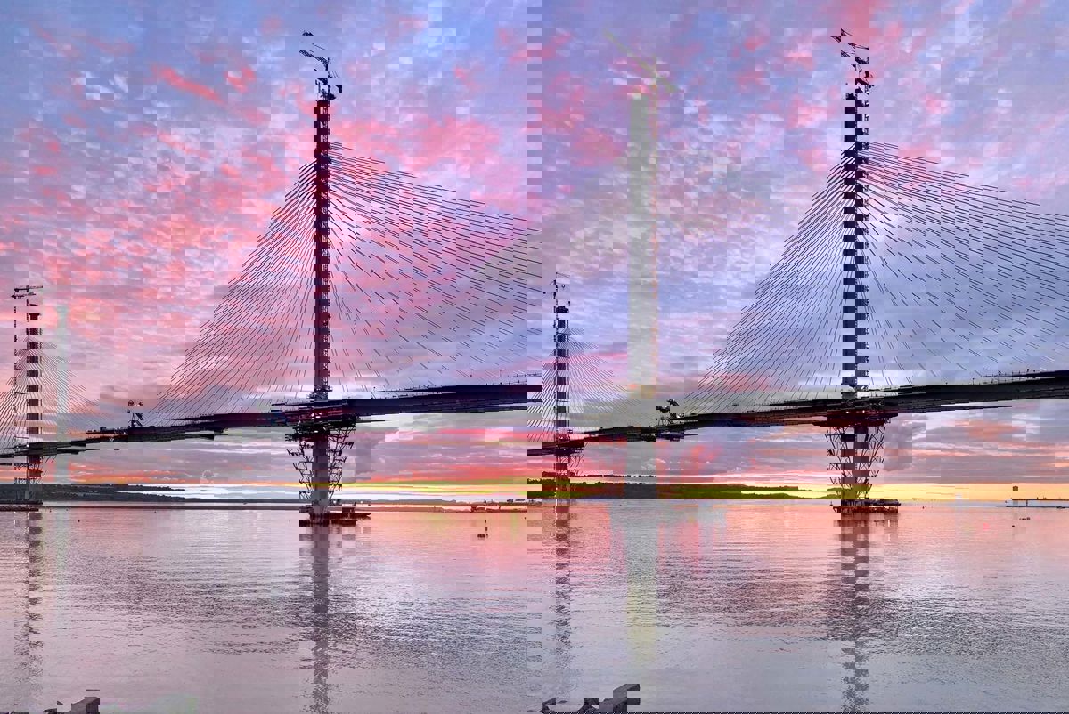 Queensferry Crossing under construction