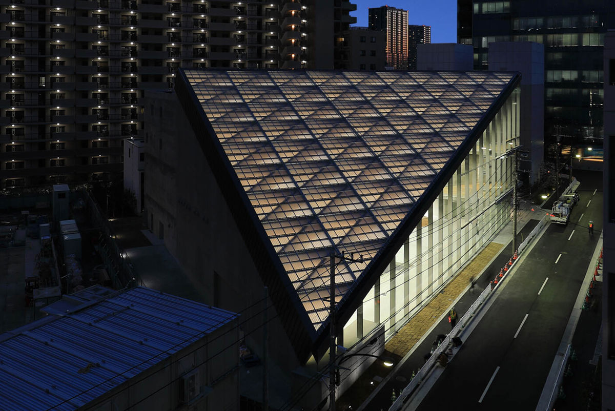 Arup developed innovative solutions to realise the eye-catching triangular roof made of cross-laminated timber (CLT) 