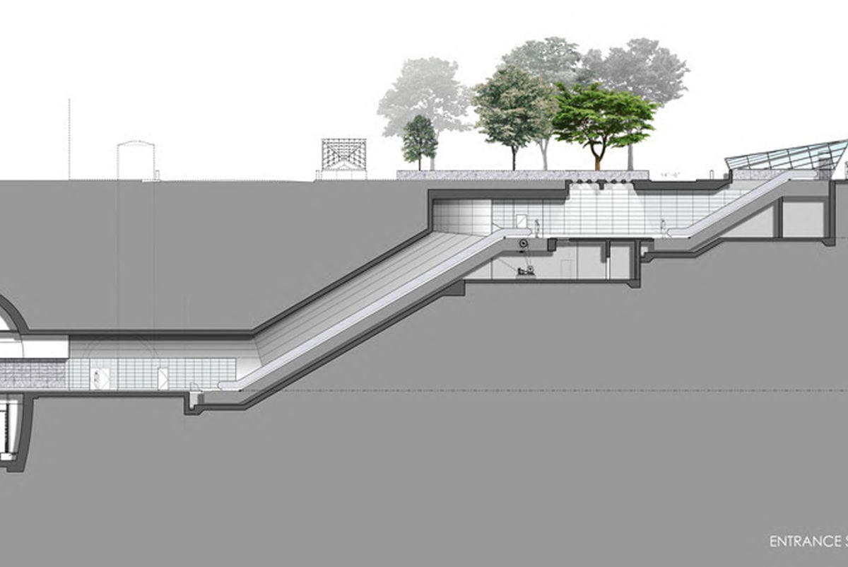 Graphic showing the tunnel design for Second Avenue Subway