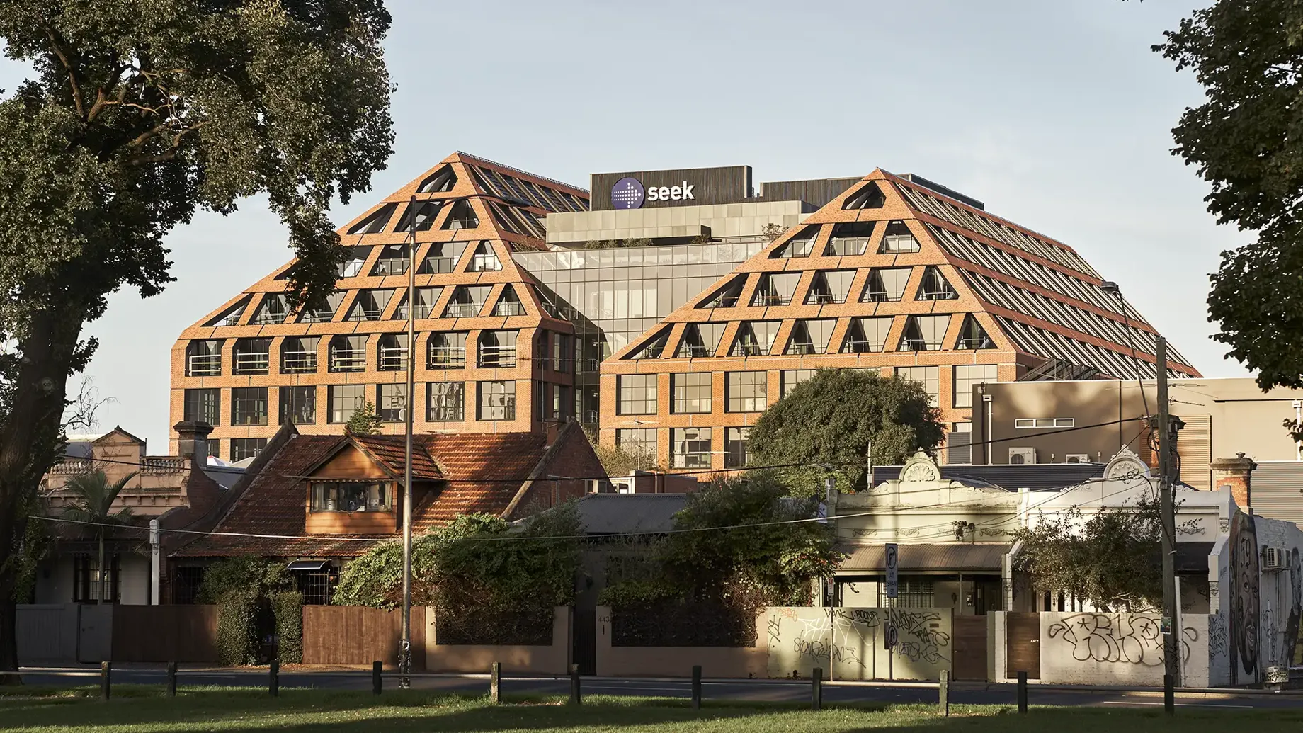 SEEK’s global headquarters, a large building in Cremorne
