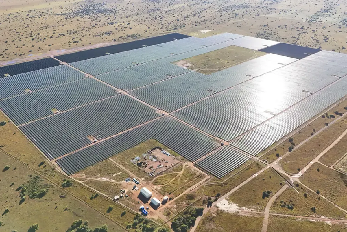 A large solar panel.