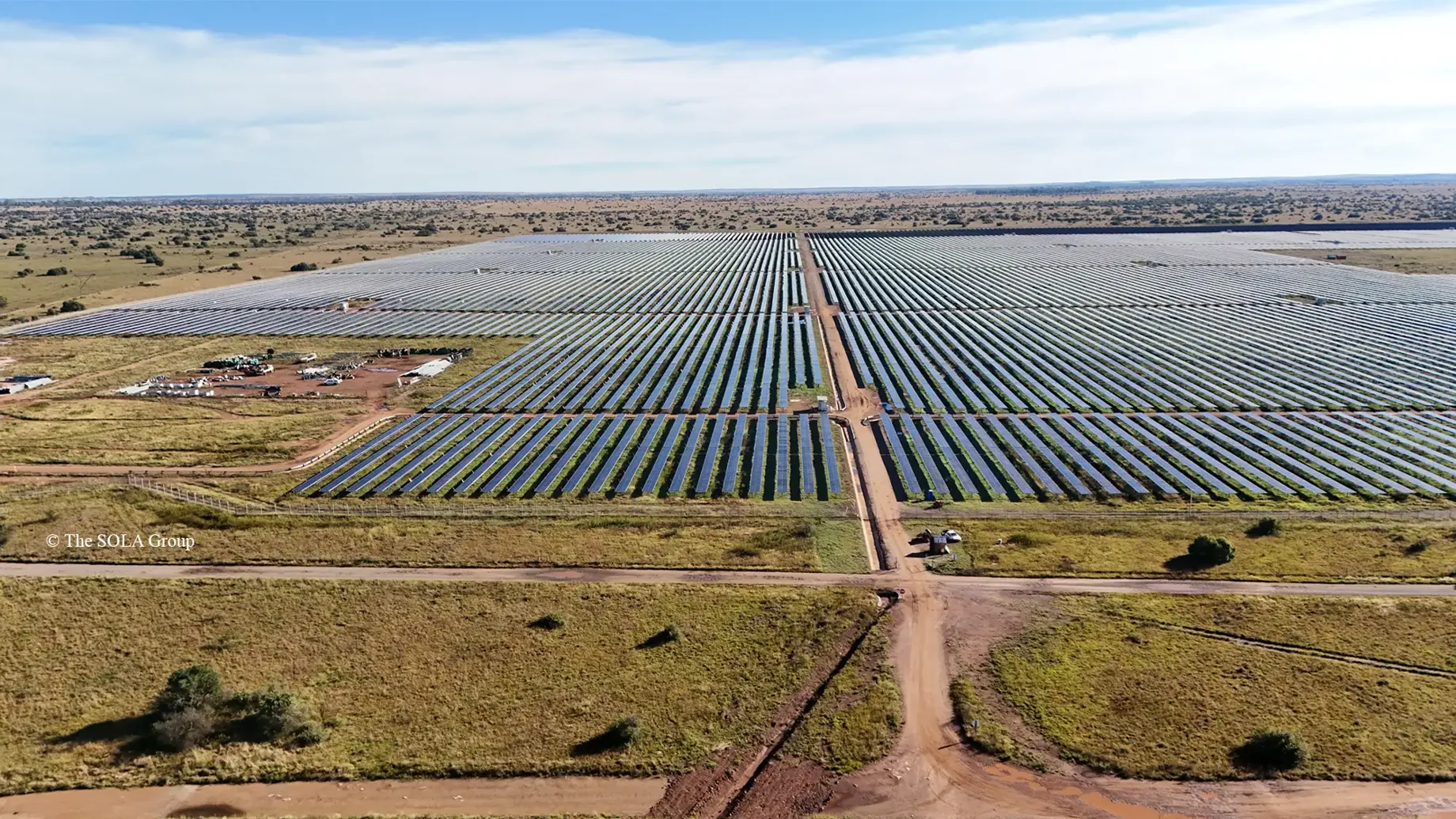 A large solar panel.