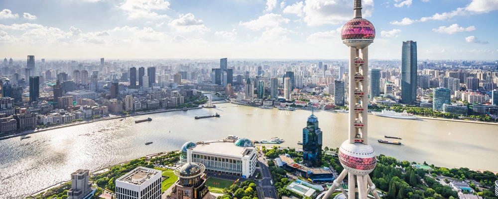 View of the skyline of Shanghai