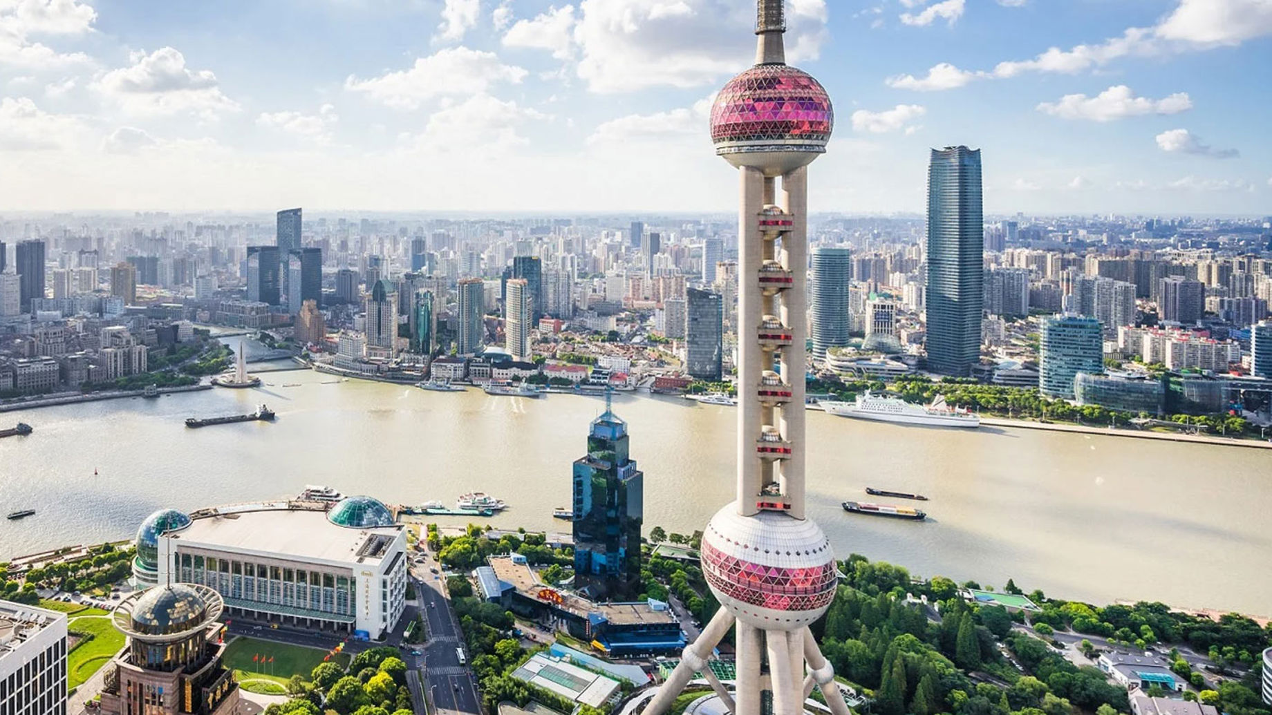 View of the skyline of Shanghai