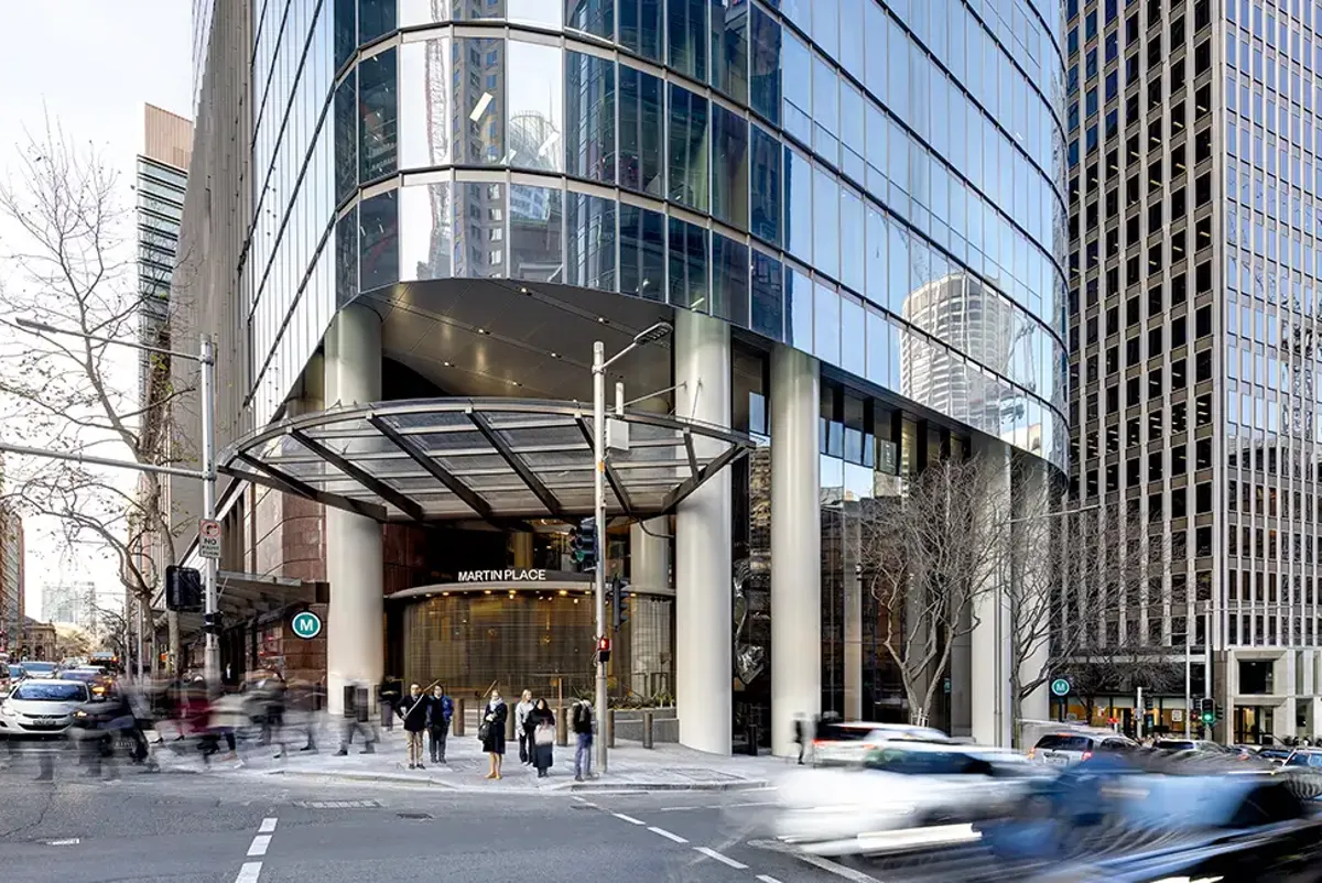 Entrance to the new Sydney Martin Metro Place station