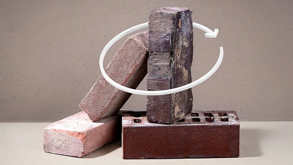 The CO2 neutral re-use brick Terca Revi brick from wienerberger. © wienerberger