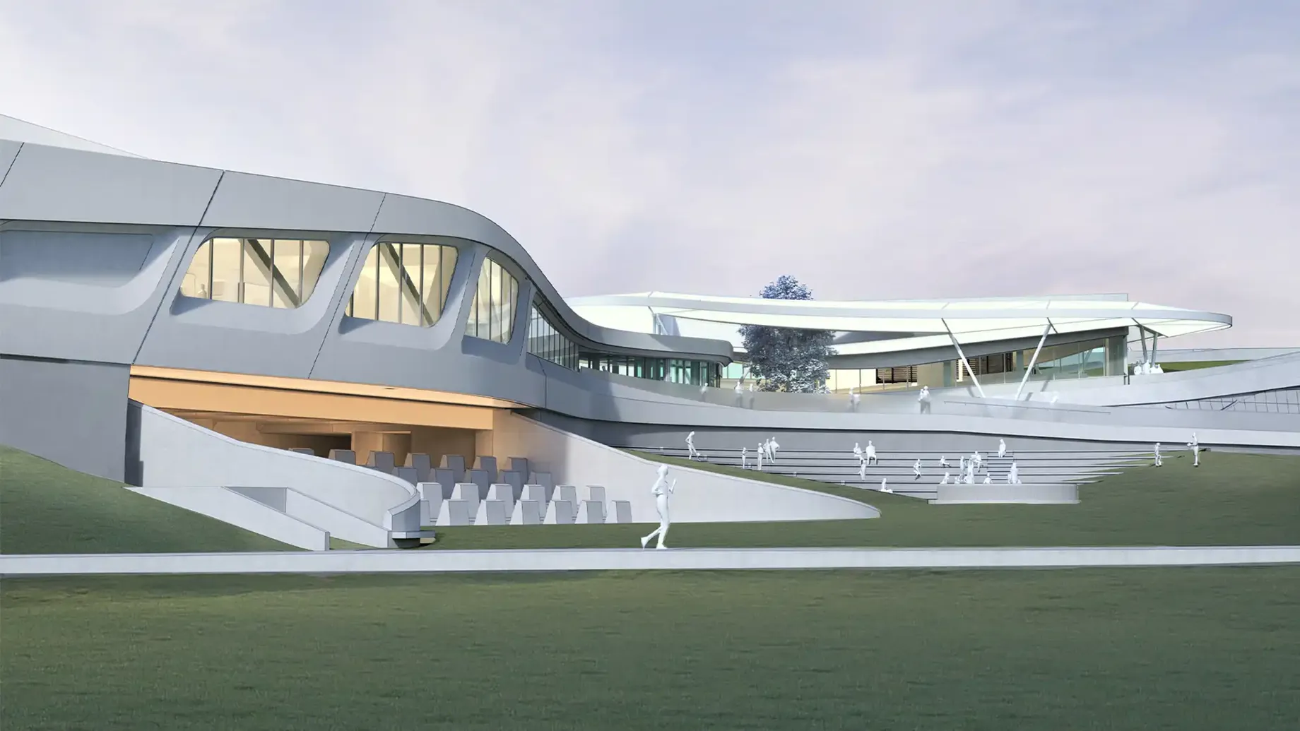Exterior of the Learning Center Pavilion